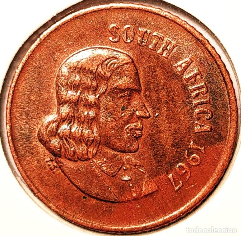 Monedas antiguas de &Aacute;frica: SUDAFRICA (1961-) - 1 CENTAVO 1967 - JAN VAN RIEBEECK - SOUTH-AFRICA - A - 3 GR. BRONCE