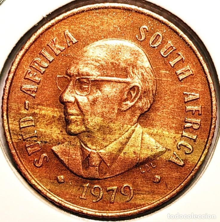 Monedas antiguas de &Aacute;frica: SUDAFRICA (1961-) - 1 CENTAVO 1979 - GORRION - A - 3 GR. BRONCE - DIAMETRO 19 mm - KM#98 - MB