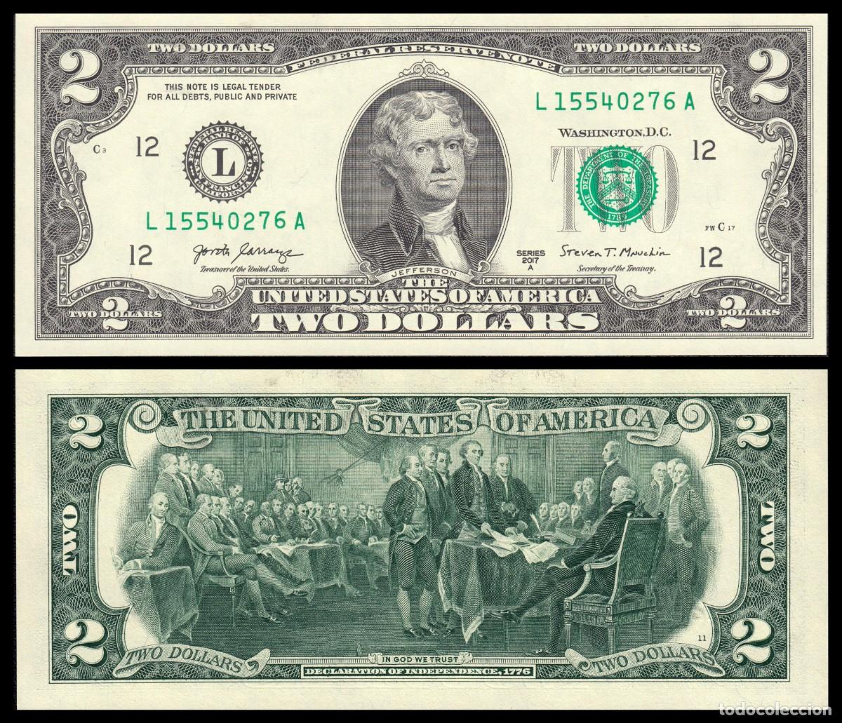 Monedas antiguas de &Aacute;frica: Estados Unidos 2 Dollars 2017A (San Francisco) Pick 545 SC