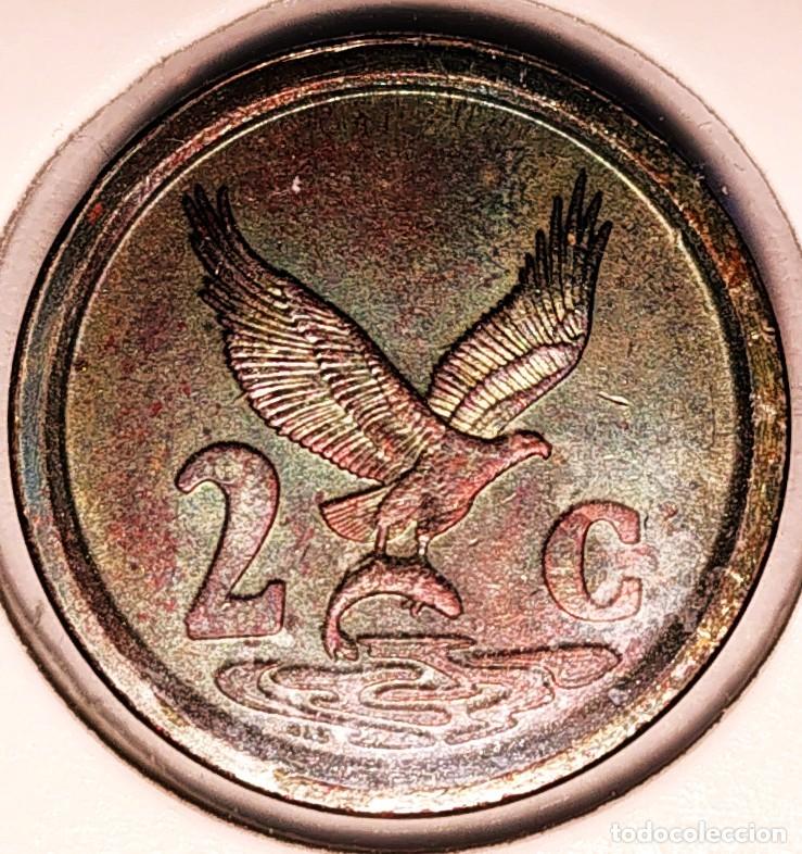 Monedas antiguas de &Aacute;frica: SUDAFRICA (1961-) - 2 CENTAVOS 1993 - REPUBLICA - A - 3 GR. ACERO COBREADO - DIAMETRO 18 mm - KM#133