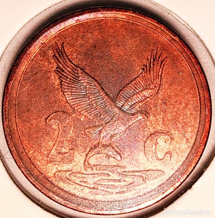 Old Coins of Africa: SUDAFRICA (1961-) - 2 CENTAVOS 1996 - REPUBLICA - A - 3 GR. ACERO COBREADO - DIAMETRO 18 mm - KM#159