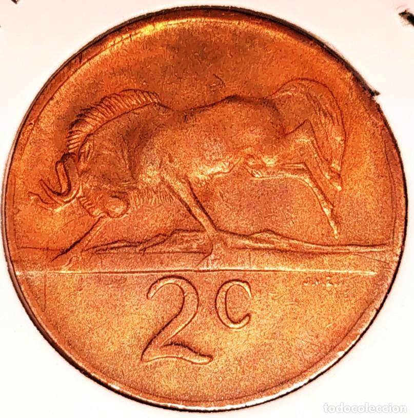 Monnaies anciennes d'Afrique: SUDAFRICA (1961-) - 2 CENTAVOS 1975 - REPUBLICA - A - 4 GR. BRONCE - DIAMETRO 22,45 mm - KM#83 - MB