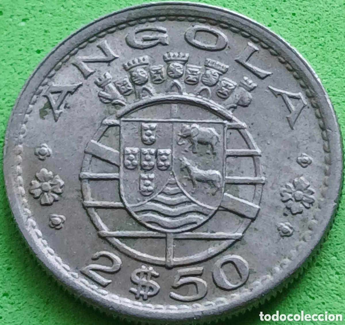 Monedas antiguas de &Aacute;frica: Angola 2.5 escudos 1968 km#77