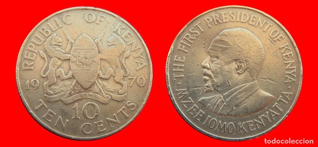 Monedas antiguas de &Aacute;frica: 10 CENTAVOS 1970 KENIA KENYA-155636