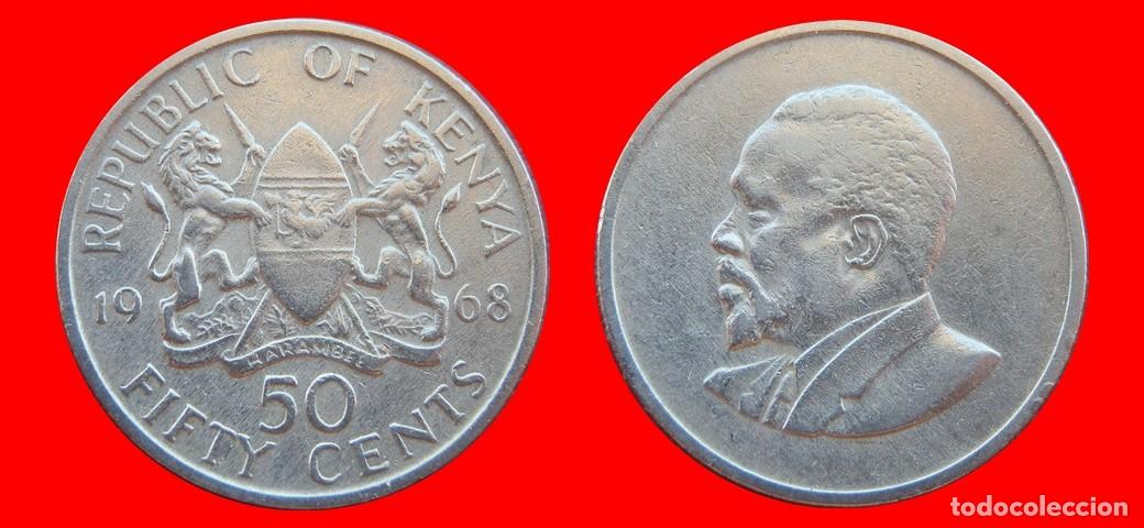 Monedas antiguas de &Aacute;frica: 50 CENTAVOS 1968 KENIA KENYA-155637