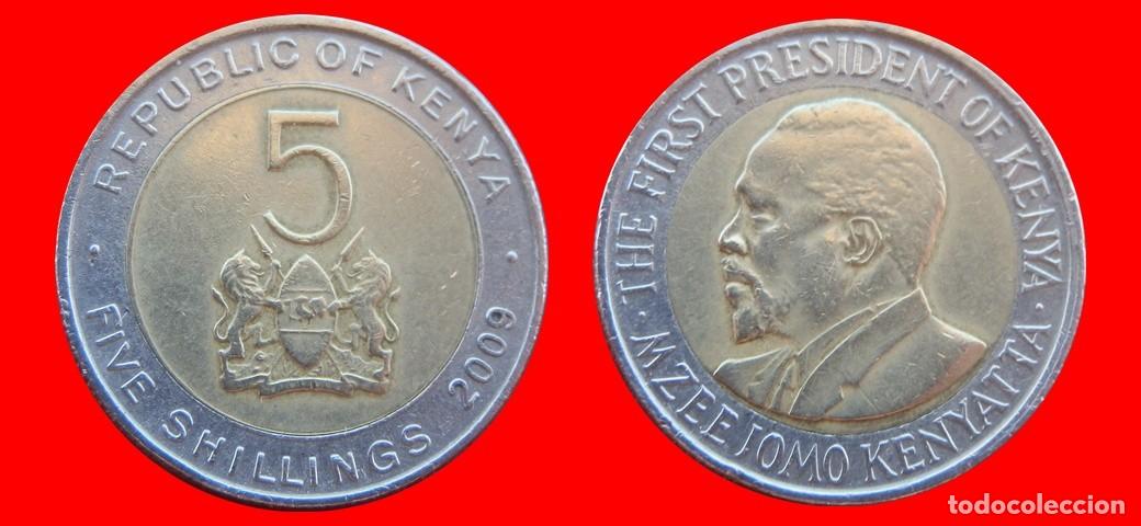 Monedas antiguas de &Aacute;frica: 5 SHILLINGS CHELINES 2009 KENIA KENYA-155643
