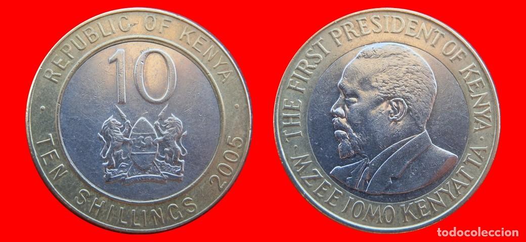Monedas antiguas de &Aacute;frica: 10 SHILLINGS CHELINES 2005 KENIA KENYA-155646