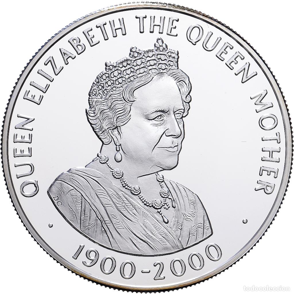 Monedas antiguas de &Aacute;frica: [#1547415] Santa Elena, Elizabeth II, 50 Pence, Queen Elizabeth the Queen Mother, 2000