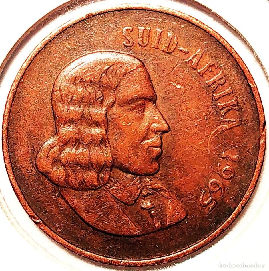 Monedas antiguas de &Aacute;frica: SUDAFRICA (1961-) - 2 CENTAVOS 1965 - JAN VAN RIEBEECK- SUID-AFRICA - &Ntilde;U - A - 4 GR. BRONCE