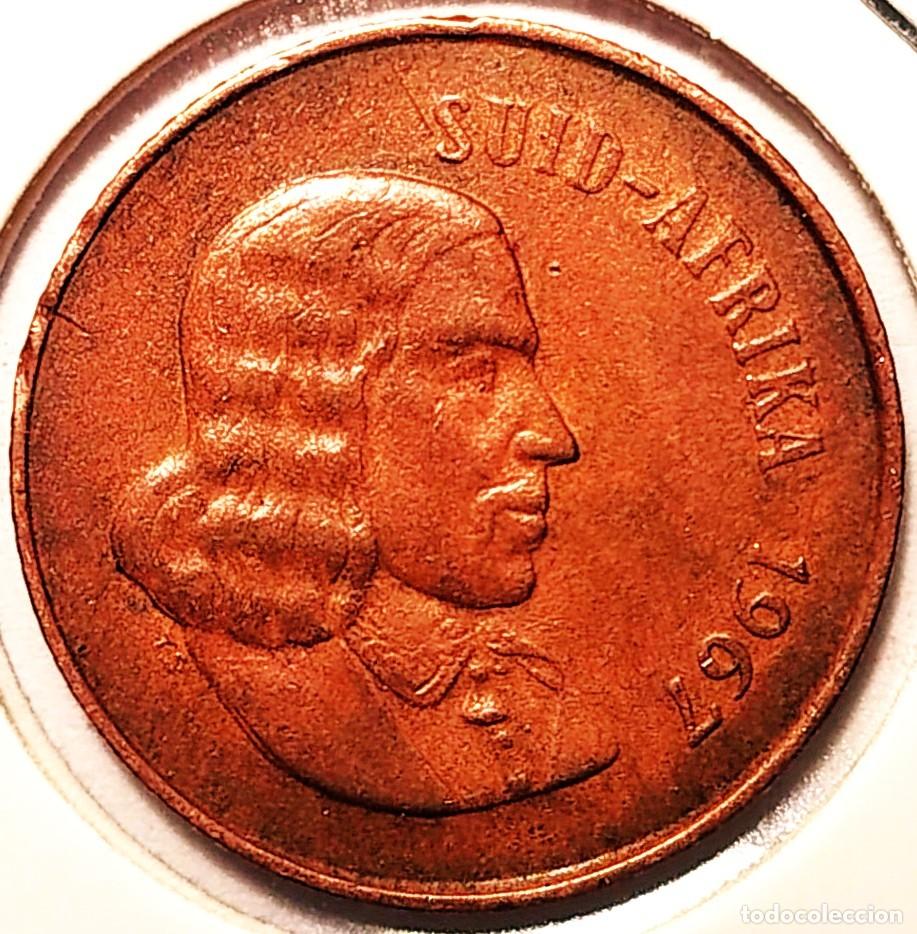 Monedas antiguas de &Aacute;frica: SUDAFRICA (1961-) - 2 CENTAVOS 1967 - JAN VAN RIEBEECK- SUID-AFRICA - &Ntilde;U - A - 4 GR. BRONCE