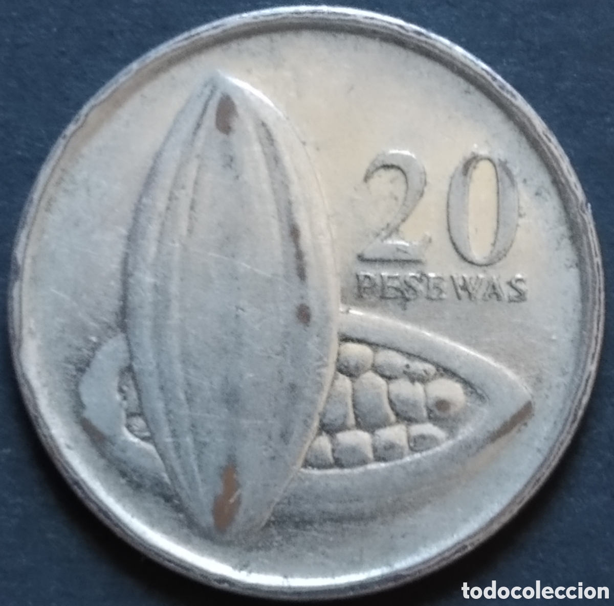 Monedas antiguas de &Aacute;frica: MONEDA - GHANA 20 PESEWAS 2007