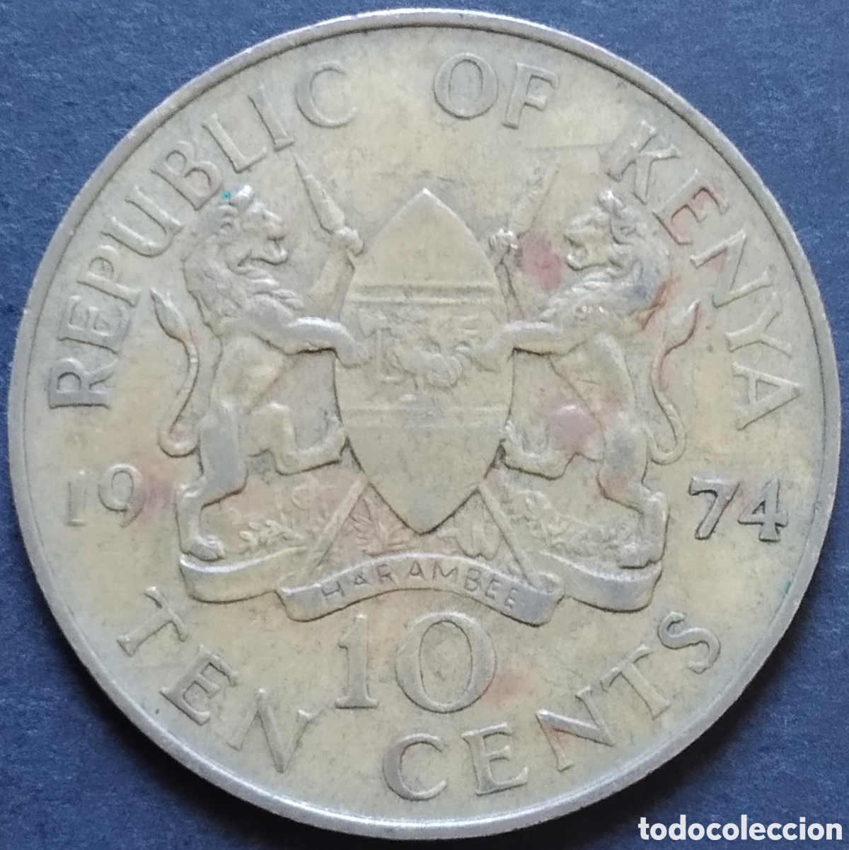 Monedas antiguas de &Aacute;frica: MONEDA - KENIA / KENYA 10 CENTS 1974