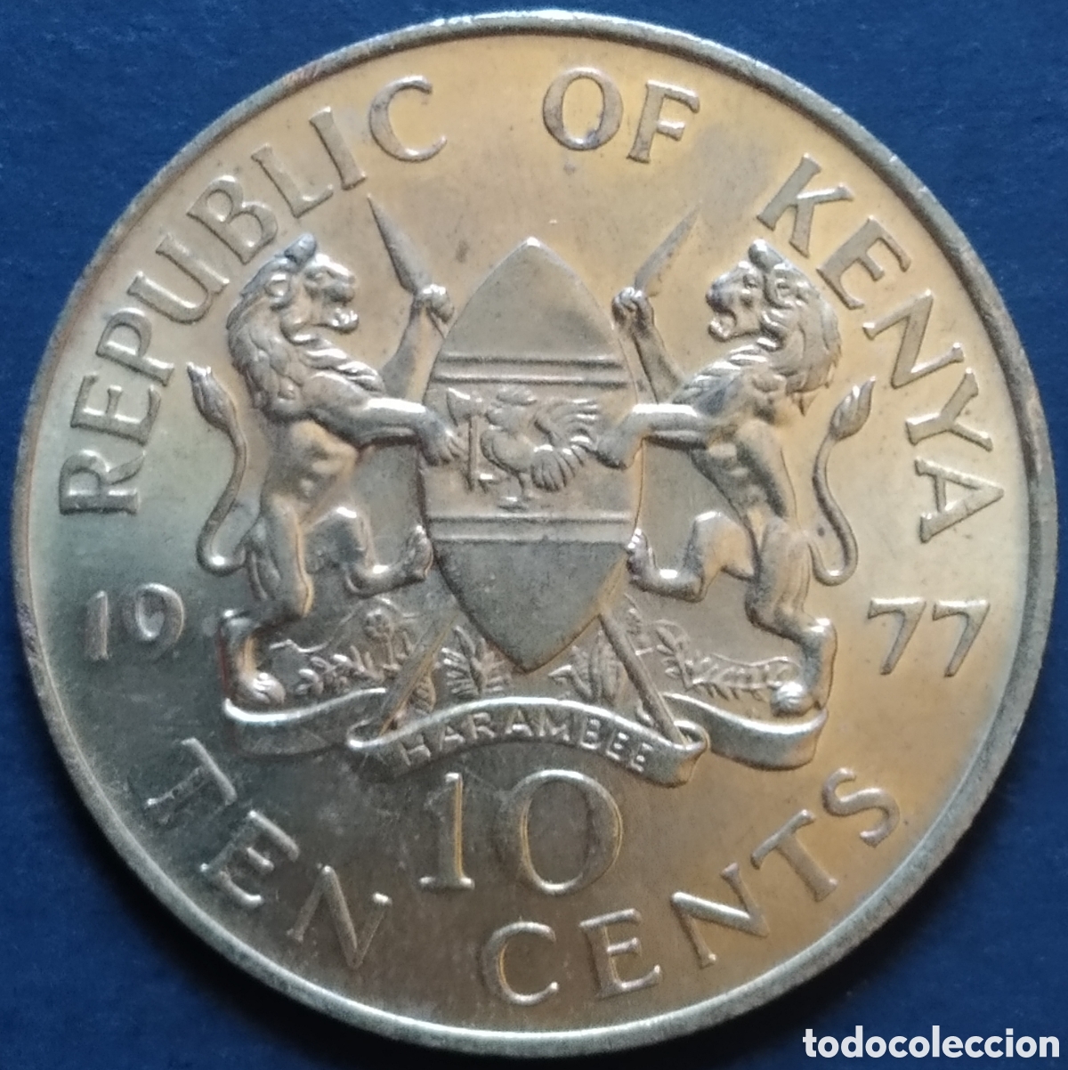 Monedas antiguas de &Aacute;frica: MONEDA - KENIA / KENYA 10 CENTS 1977