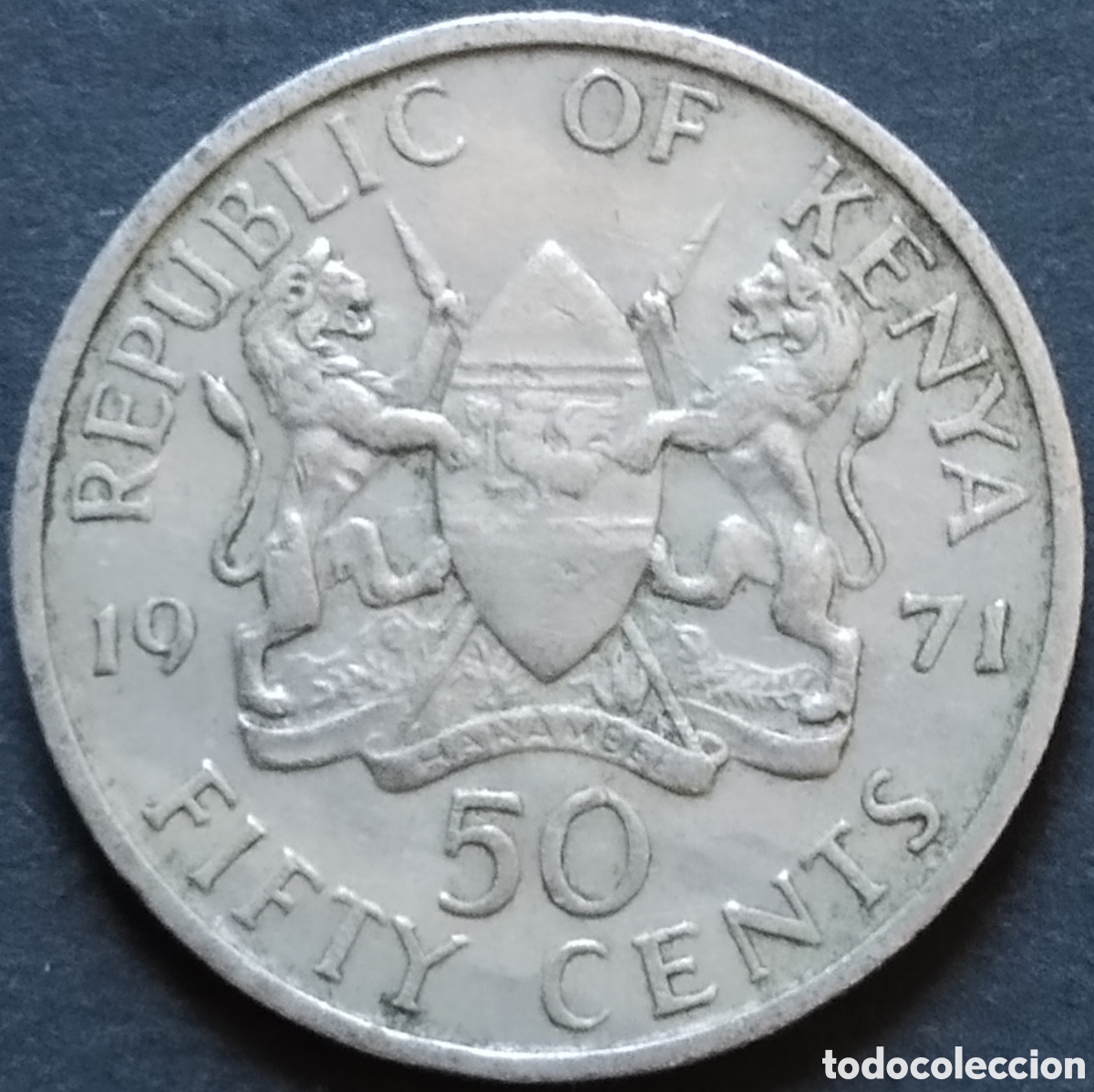 Monedas antiguas de &Aacute;frica: MONEDA - KENIA / KENYA 50 CENTS 1971
