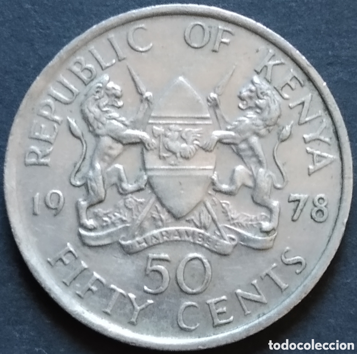 Monedas antiguas de &Aacute;frica: MONEDA - KENIA / KENYA 50 CENTS 1978