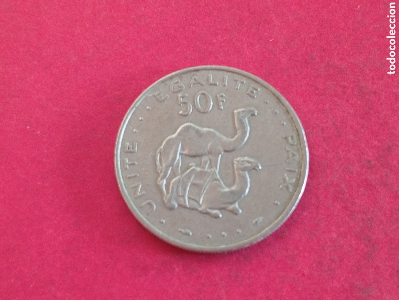 Monedas antiguas de &Aacute;frica: 50 francos de Djibouti 1991