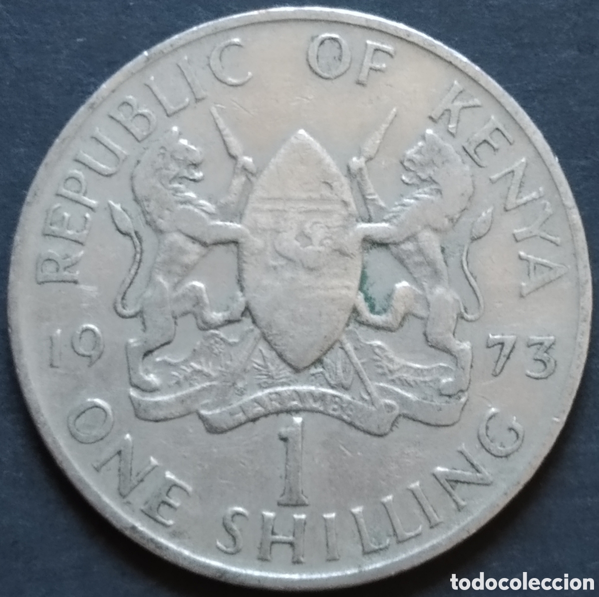 Monedas antiguas de &Aacute;frica: MONEDA - KENIA / KENYA 1 CHEL&Iacute;N / SHILLINGS 1973