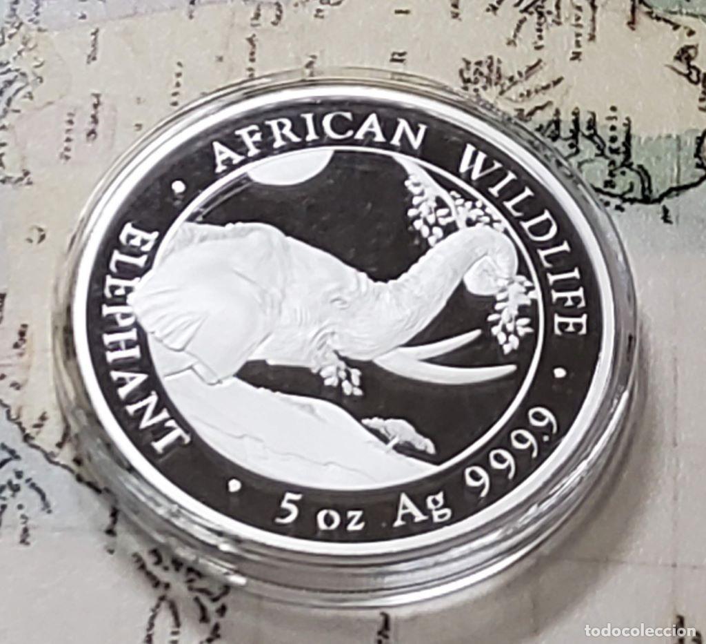 Monedas antiguas de &Aacute;frica: 500 CHELINES D&Oacute;LARES de SOMALIA DEL A&Ntilde;O 2023.PROOF.5 ONZAS DE PLATA PURA DE LEY 9999