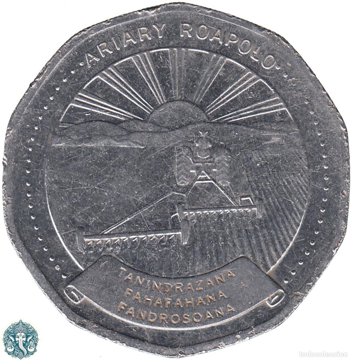 Monedas antiguas de &Aacute;frica: MADAGASCAR 20 Ariary 1999 KM#24.2