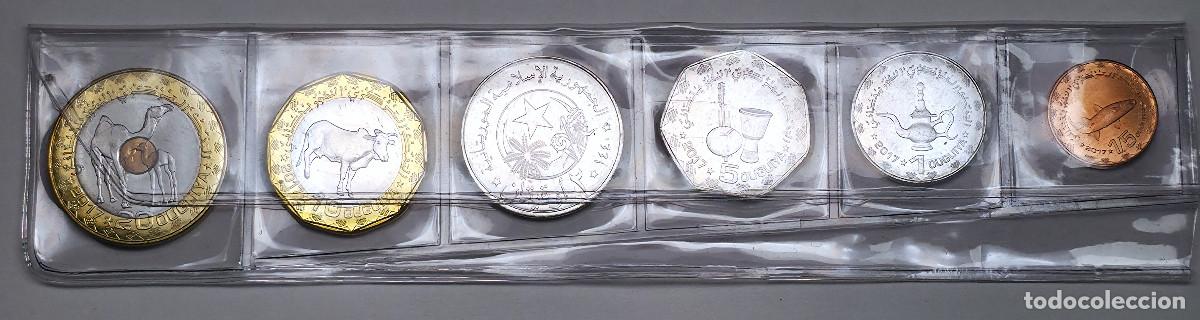 Monedas antiguas de &Aacute;frica: SERIE 6 MONEDAS MAURITANIA (1/2, 1, 2, 5, 10, 20 OUGUIYA) SC