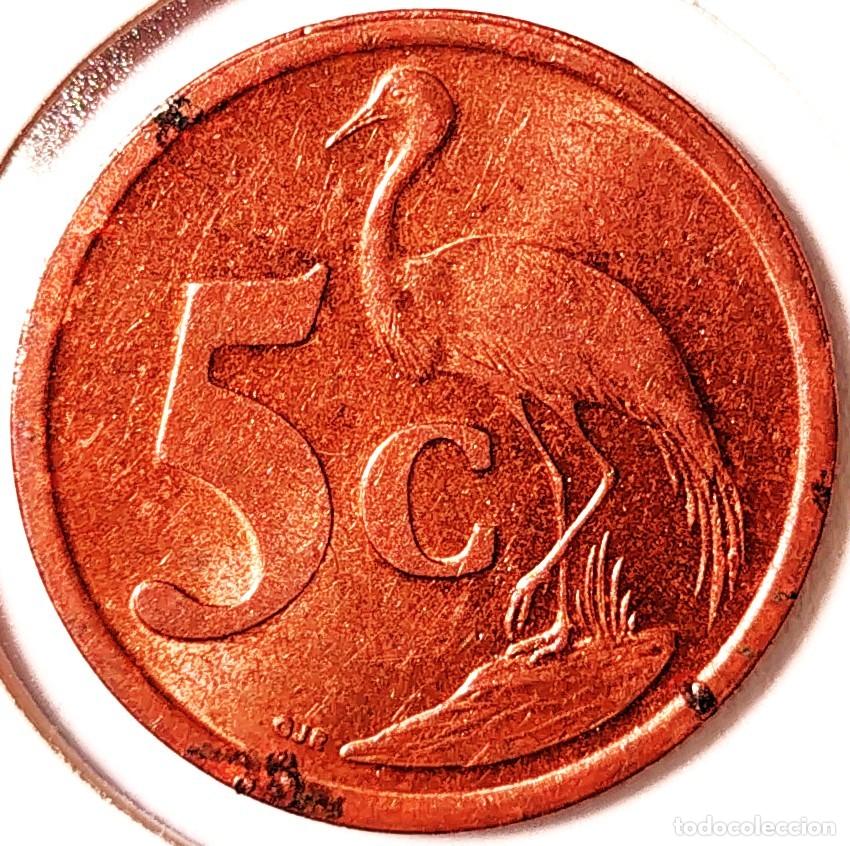 Monedas antiguas de &Aacute;frica: SUDAFRICA (1961-) - 5 CENTAVOS 2006 - REPUBLICA - GRULLA - A - 4,50 GR. ACERO COBREADO
