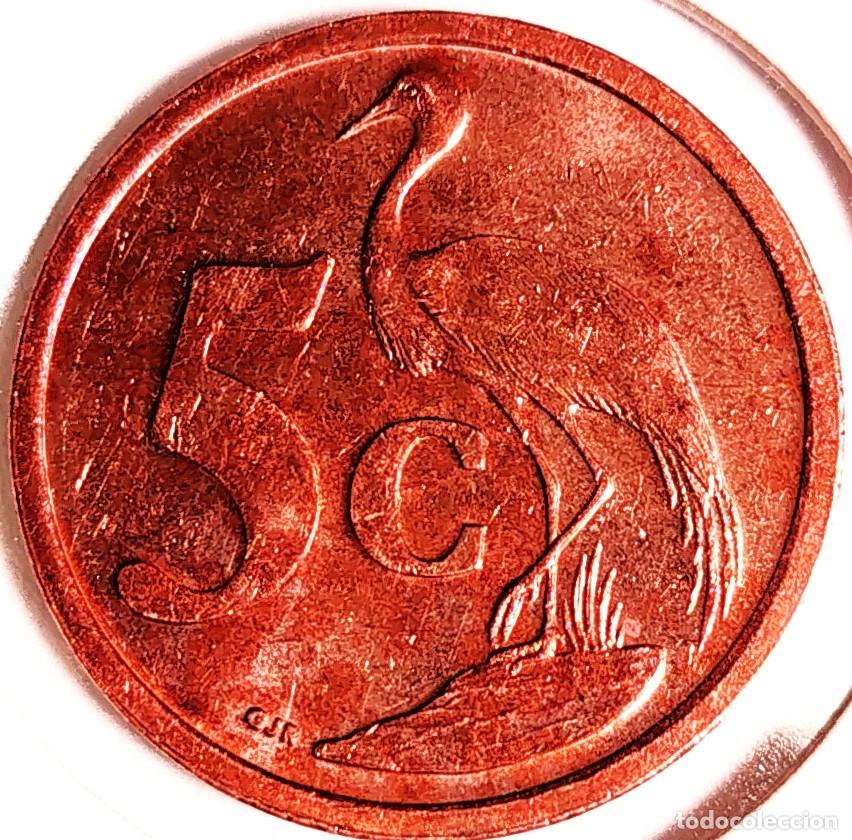 Monedas antiguas de &Aacute;frica: SUDAFRICA (1961-) - 5 CENTAVOS 2005 - REPUBLICA - GRULLA - A - 4,50 GR. ACERO COBREADO