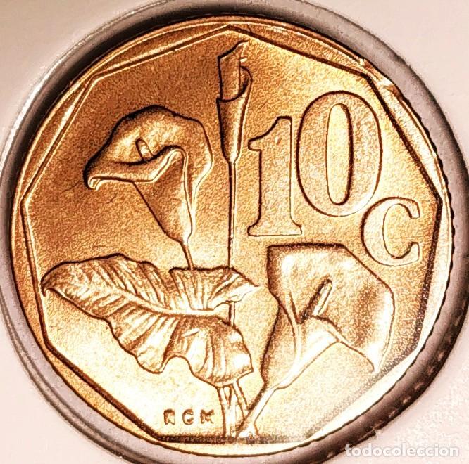Monnaies anciennes d'Afrique: SUDAFRICA (1961-) - 10 CENTAVOS 1991 - REPUBLICA - A - 2 GR. ACERO BRONCEADO - DIAMET 16 mm - KM#135