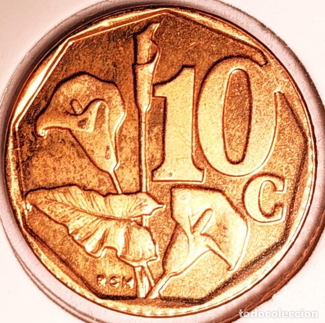 Monnaies anciennes d'Afrique: SUDAFRICA (1961-) - 10 CENTAVOS 1997 - SOUTH AFRICA - A - 2 GR. ACERO BRONCEADO - DIAMETRO 16 mm
