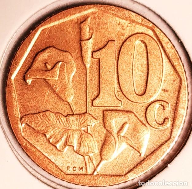 Monnaies anciennes d'Afrique: SUDAFRICA (1961-) - 10 CENTAVOS 2008 - ININGIZIMU AFRIKA - A - 2 GR. ACERO BRONCEADO - DIAMETRO 16 m