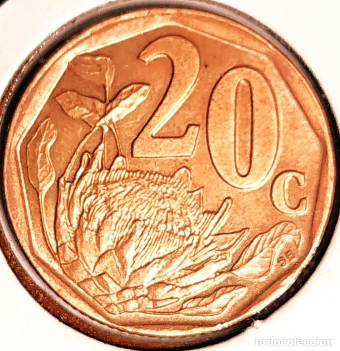 Old Coins of Africa: SUDAFRICA (1961-) - 20 CENTAVOS 1997 - AFERIKA BURWA - A - 3,50 GR. ACERO BRONCEADO - DIAMETRO 19 mm
