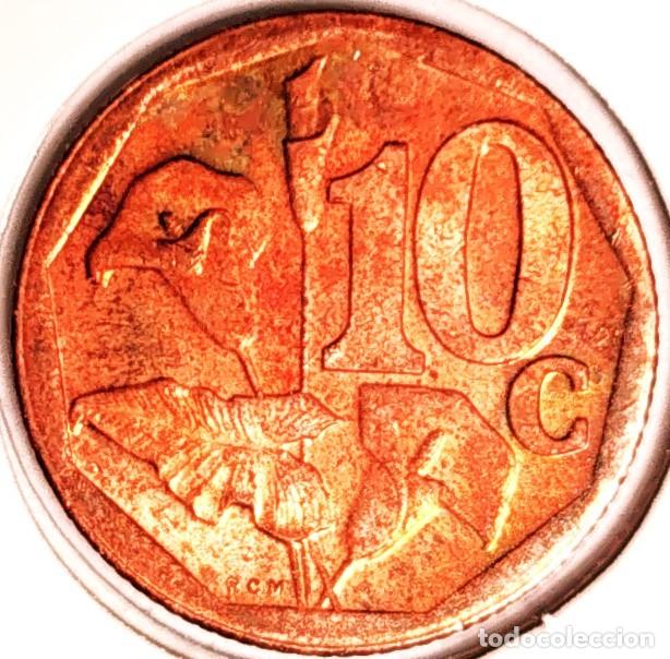 Alte M&uuml;nzen aus Afrika: SUDAFRICA (1961-) - 10 CENTAVOS 2015 - AFRIKA DZONGA - A - 2 GR. ACERO COBREADO - DIAMETRO 16 mm