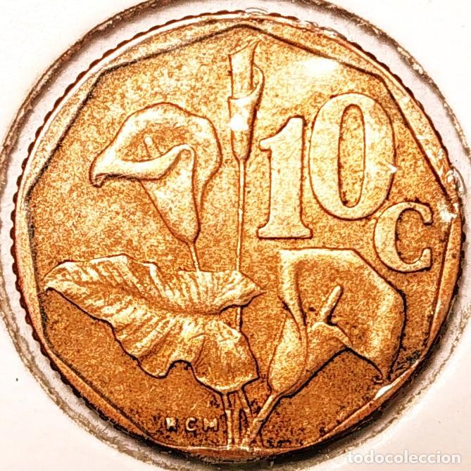 Alte M&uuml;nzen aus Afrika: SUDAFRICA (1961-) - 10 CENTAVOS 1990 - REPUBLICA - A - 2 GR. ACERO BRONCEADO - DIAMET 16 mm - KM#135
