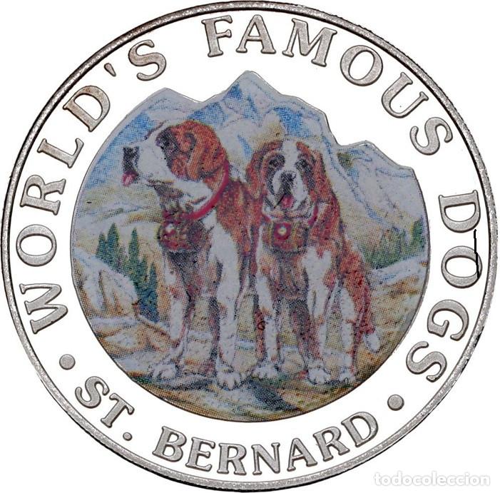 Monedas antiguas de &Aacute;frica: GUINEA ECUATORIAL 7000 francos CFA plata 1994 - SAN BERNARDOS - Perros del Mundo