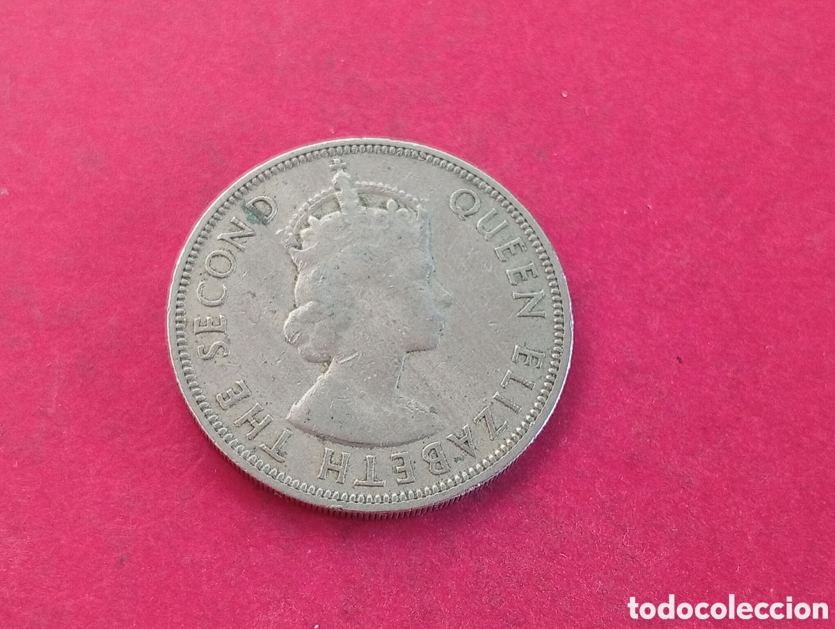Monedas antiguas de &Aacute;frica: 1 rupia de Seychelles 1954 - Foto 2