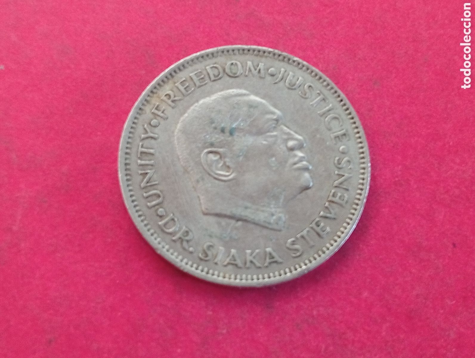 Monedas antiguas de &Aacute;frica: 20 cents de Sierra Leona 1984