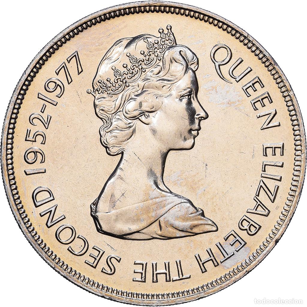 Monedas antiguas de &Aacute;frica: [#1216738] Gibraltar, Elizabeth II, 25 New Pence, 1977, Cobre - n&iacute;quel, EBC, KM:10