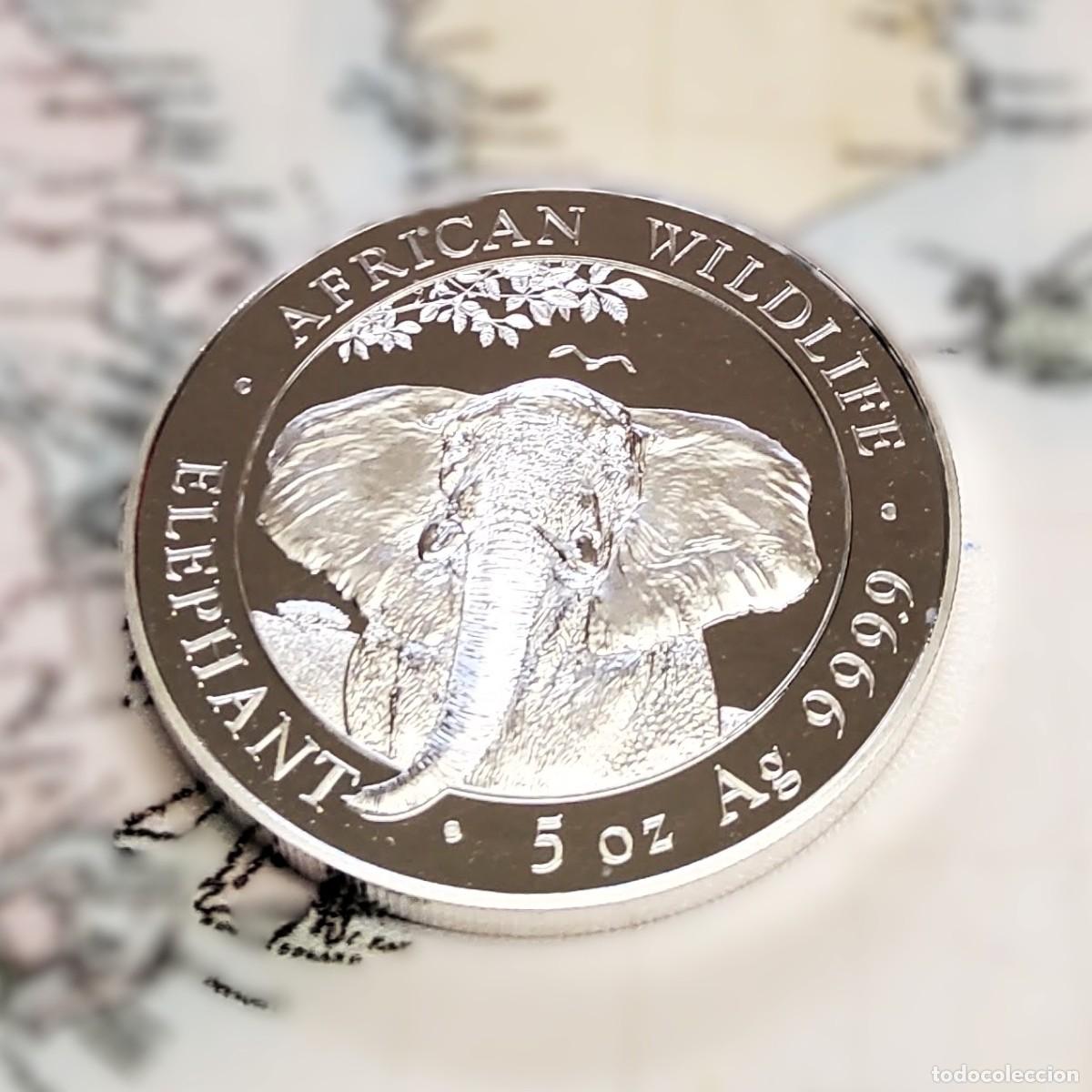 Monedas antiguas de &Aacute;frica: 500 CHELINES D&Oacute;LARES de SOMALIA DEL A&Ntilde;O 2021.PROOF.5 ONZAS DE PLATA PURA DE LEY 9999