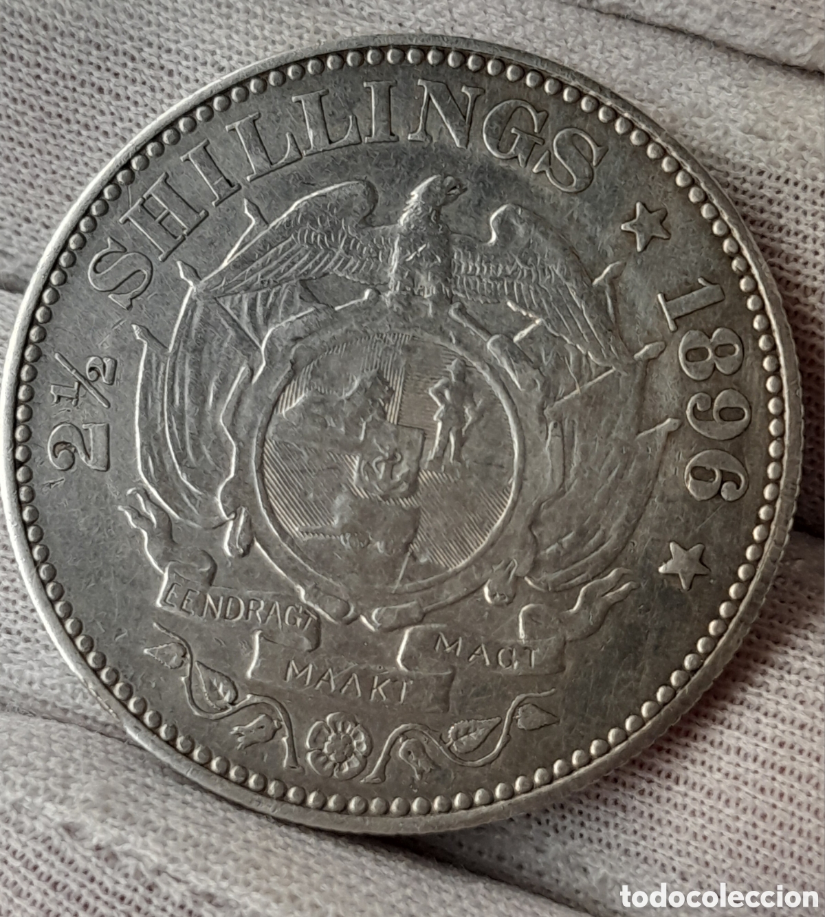 Monedas antiguas de &Aacute;frica: Sudafrica, 2 1/2 chillings 1896, Paul kruger