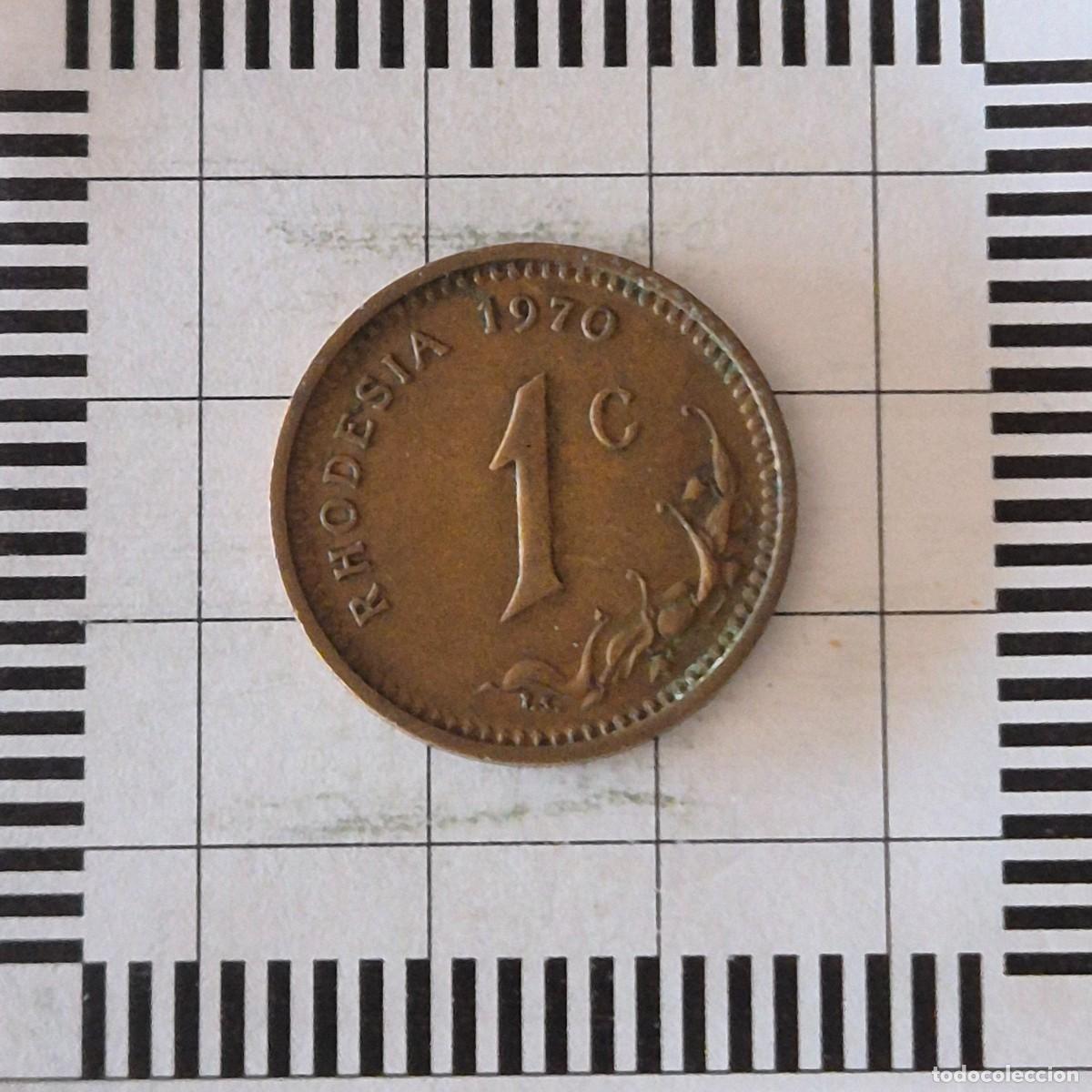 Monedas antiguas de &Aacute;frica: 1 CENT, RHODESIA. 1970. (KM#10).