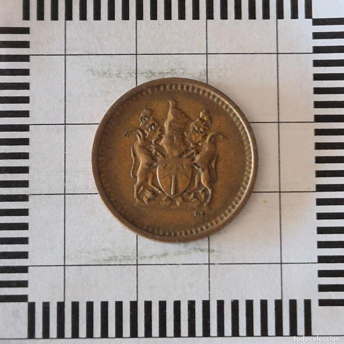 Monedas antiguas de &Aacute;frica: 1 CENT, RHODESIA. 1970. (KM#10).