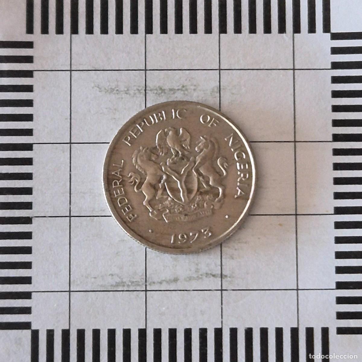 Monedas antiguas de &Aacute;frica: 5 KOBO, NIGERIA. 1973. (KM#9.1).