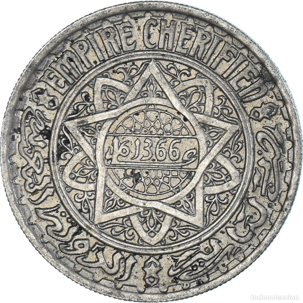 Monedas antiguas de &Aacute;frica: [#1332651] Moneda, Marruecos, 10 Francs, 1366