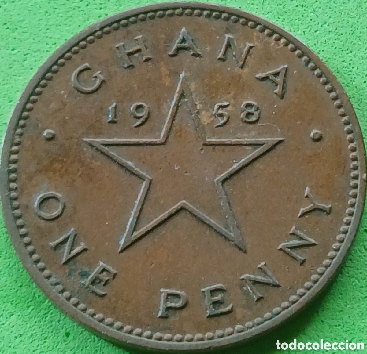 Monedas antiguas de &Aacute;frica: Ghana one penny 1958 km#2