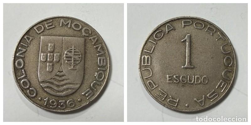 Monedas antiguas de &Aacute;frica: MONEDA. MOZAMBIQUE. 1 ESCUDO. 1936. RARA. VER FOTOS