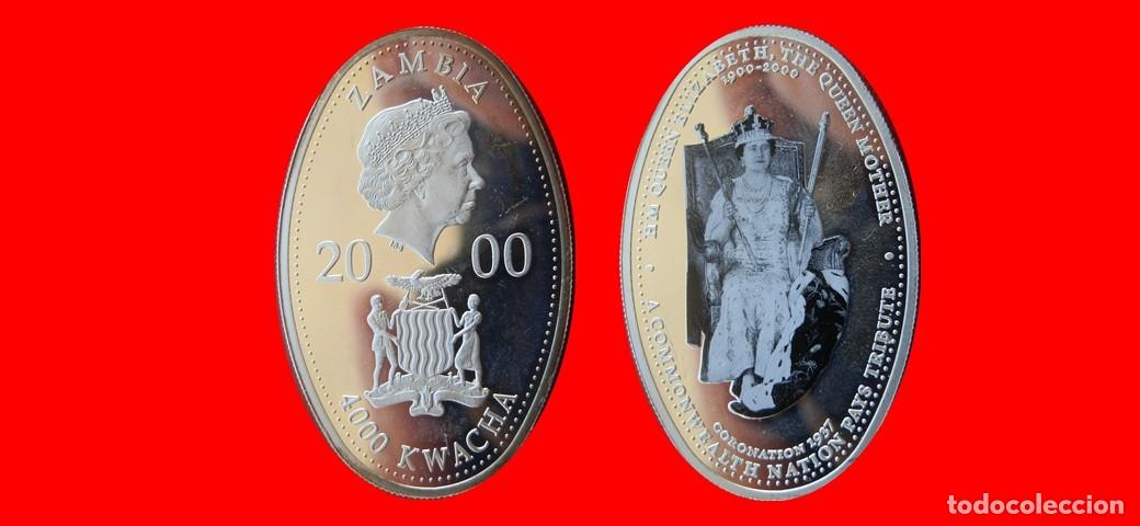 Monedas antiguas de &Aacute;frica: SILVER 4000 KWACHA 2000 PLATA SIN CIRCULAR ZAMBIA-9972SC