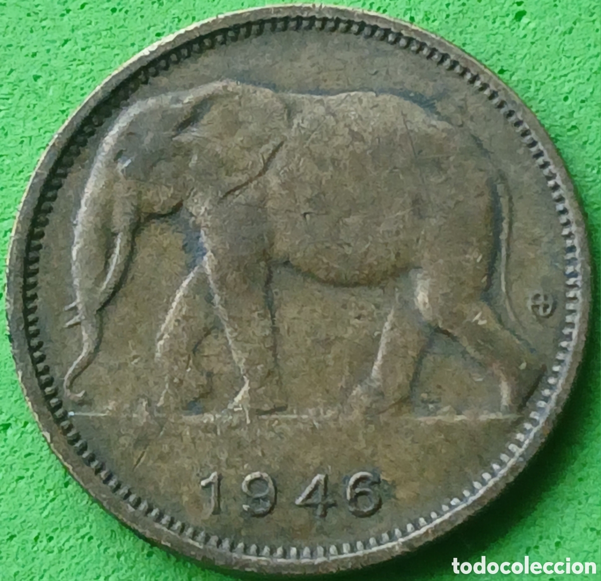 Monedas antiguas de &Aacute;frica: Congo Belga 1 franco 1946 km#26