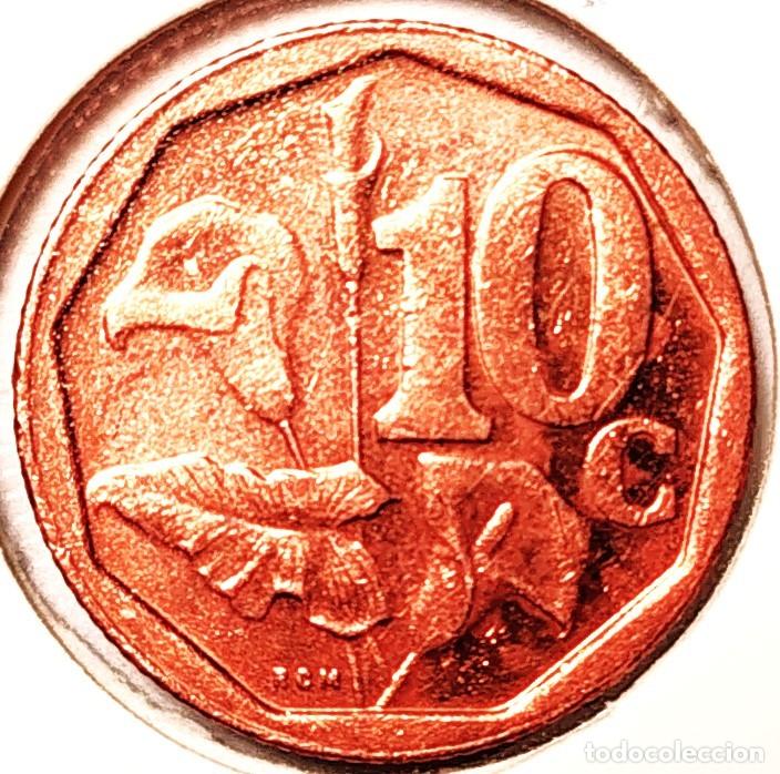 Monedas antiguas de &Aacute;frica: SUDAFRICA (1961-) - 10 CENTAVOS 2022 - REPUBLICA - FLORES - A - 2 GR. ACERO COBREADO