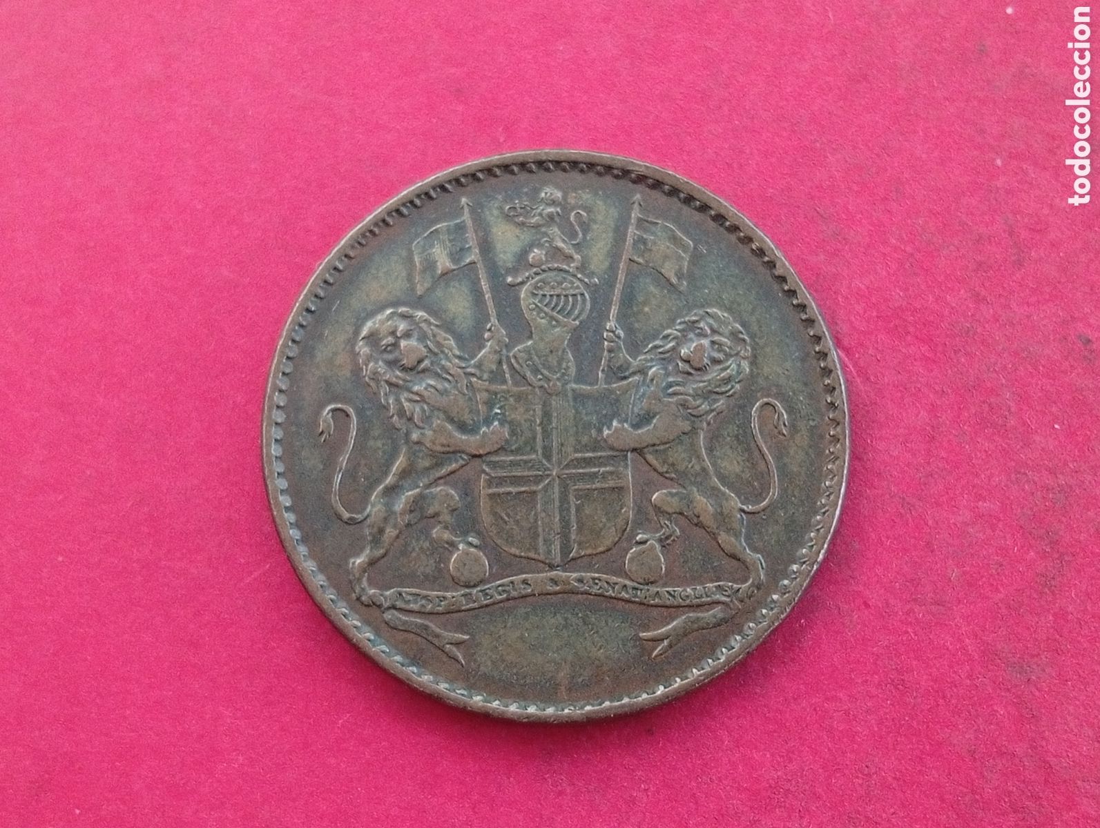 Monedas antiguas de &Aacute;frica: 1/2 penique de Santa Helena 1821