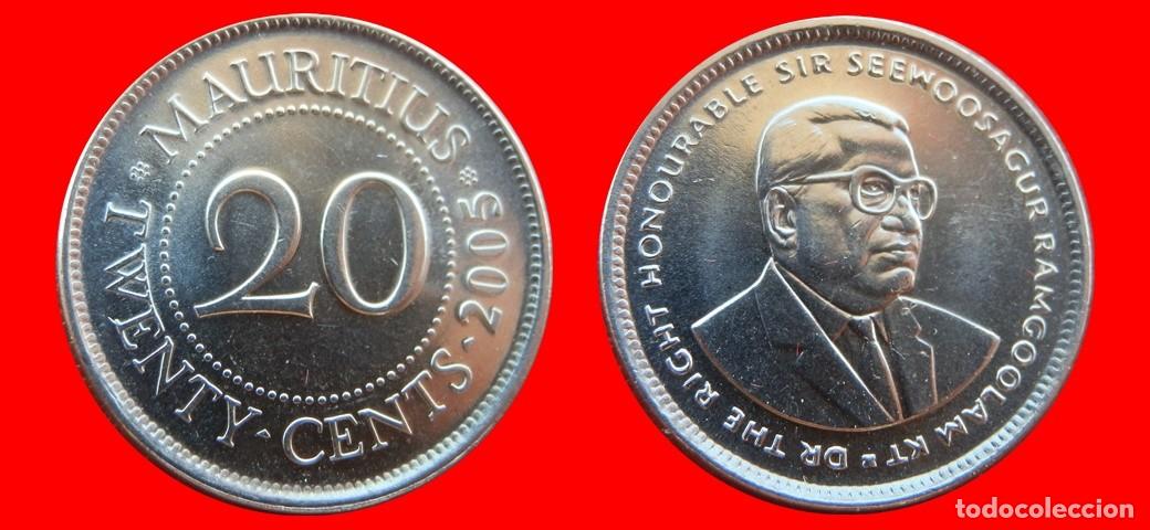 Monedas antiguas de &Aacute;frica: 20 CENTAVOS CENTS CENTIMOS 2005 MAURICIO MAURITIUS-155957