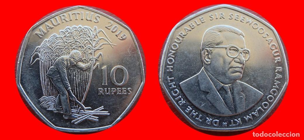 Monedas antiguas de &Aacute;frica: 10 RUPIAS RUPEE 2019 MAURICIO MAURITIUS-155966